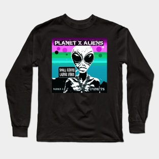 Funny Retro Alien Sci Fi Humor Long Sleeve T-Shirt